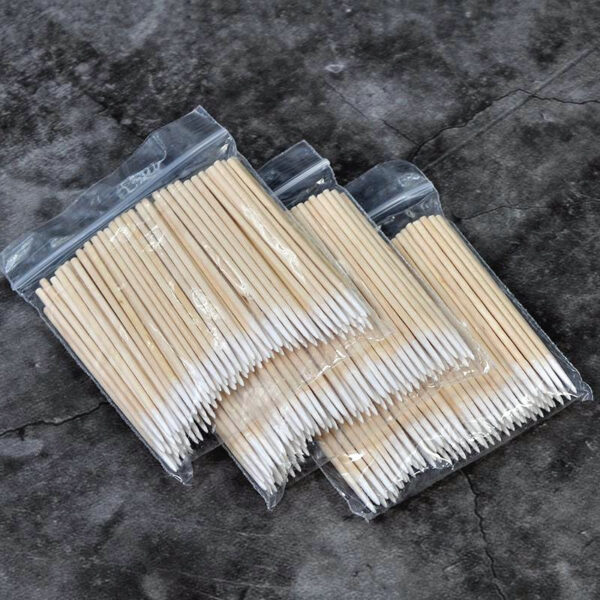 Microblading Cotton Swabs Pointed Tip Wooden Stick Cotton Swabs 3inch 4inch 100pcs/bag Tattoo Permanent Supplies - Image 3