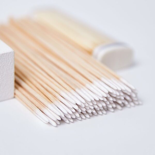 Microblading Cotton Swabs Pointed Tip Wooden Stick Cotton Swabs 3inch 4inch 100pcs/bag Tattoo Permanent Supplies - Image 7