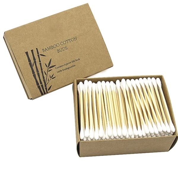 Custom Paper Box Bamboo Cotton Swabs (200/300 Count) - Image 4