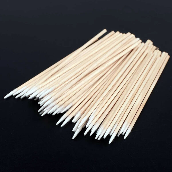Microblading Cotton Swabs Pointed Tip Wooden Stick Cotton Swabs 3inch 4inch 100pcs/bag Tattoo Permanent Supplies - Image 8