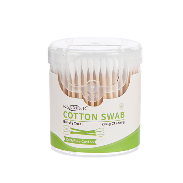 Custom Plastic Canister Bamboo Cotton Swabs (200 count) - Image 5