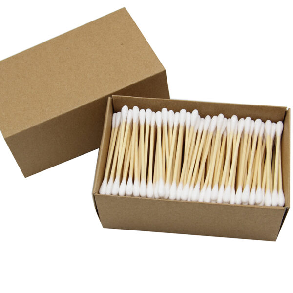Custom Paper Box Bamboo Cotton Swabs (200/300 Count) - Image 3