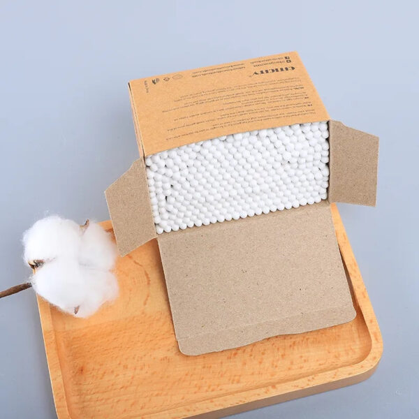 Custom Paper Box Bamboo Cotton Swabs (200/300 Count) - Image 3