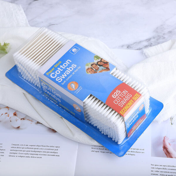 Paper Stick Cotton Swabs 500 Count Blister Card Packaging - Image 6