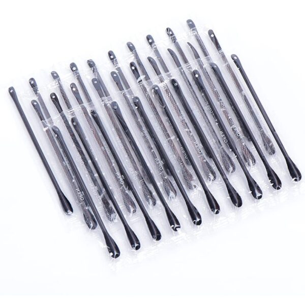 Individual Packaging Blackhead Remover Pimple Popping Black Cotton Swabs 50pcs/pack - Image 6