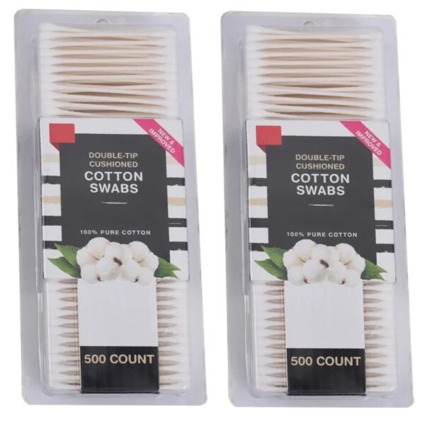 Paper Stick Cotton Swabs 500 Count Blister Card Packaging - Image 7