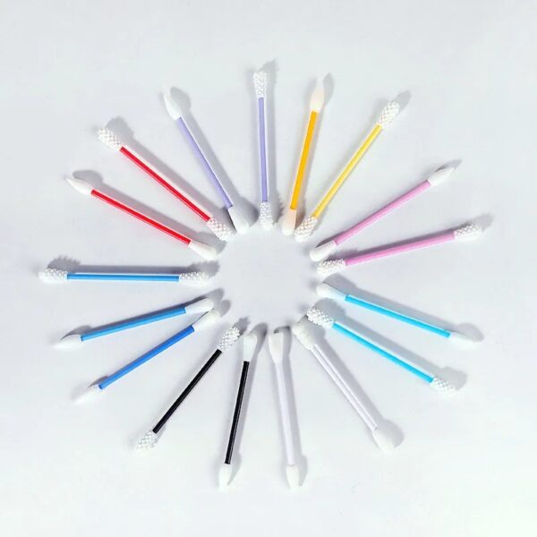 Custom Colorful Reusable Silicone Cotton Swabs Washable Ear Buds - Image 5