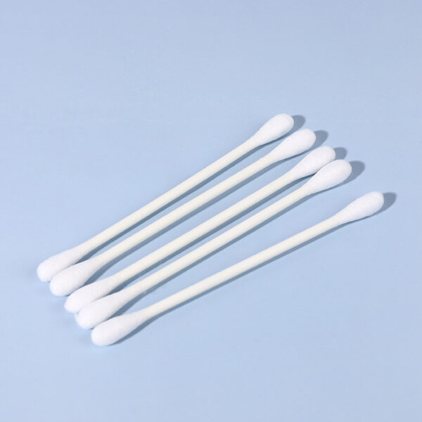 Pointed/Round Tip Paper Stick Cotton Swabs 150 Count in Purple Lid Plastic Canister - Image 19