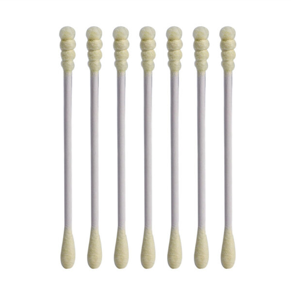 Yellow Spiral Tip Paper Stick Cotton Swabs 200 Count - Image 2