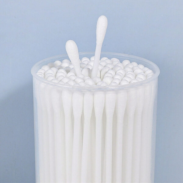 Plastic Stick Cotton Swabs 100 Count in Portable Plastic Canister for Travel/Hotel - Image 6