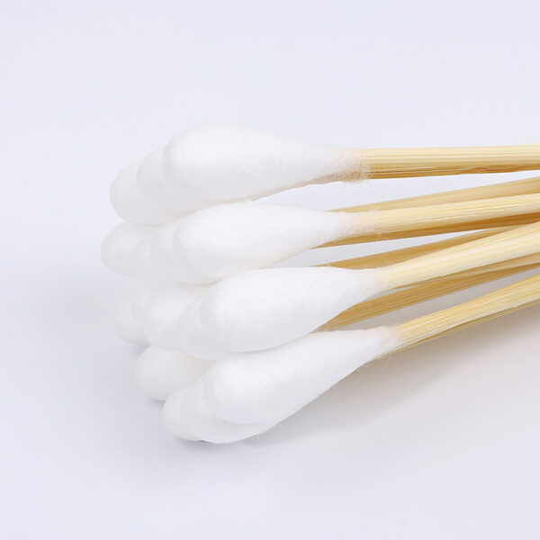 6 inch Bamboo Stick Pet Use Cotton Swabs 200 Count in Custom Paper Drawer Box - Image 7