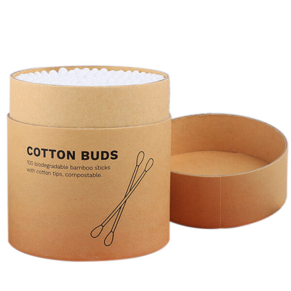 Custom Paper Canister Bamboo Stick Cotton Swabs 200 Count - Image 7
