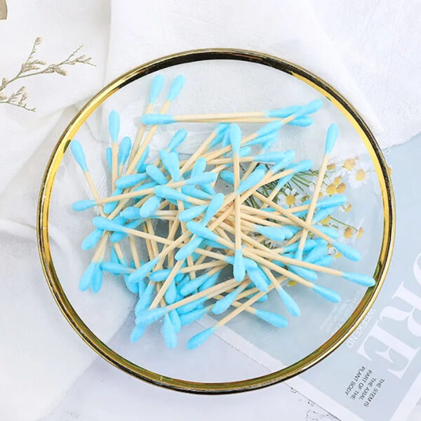 Custom Paper Box Colorful Tip Bamboo Cotton Swabs 100 Count - Image 7