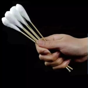 Big Tip 8 inch Wooden Stick Cotton Tipped Applicator For Medical & Industrial Use 50pcs/pack