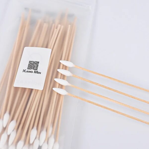 6 inch Pointed Tip Wooden Stick Cotton Tipped Applicator - Image 6