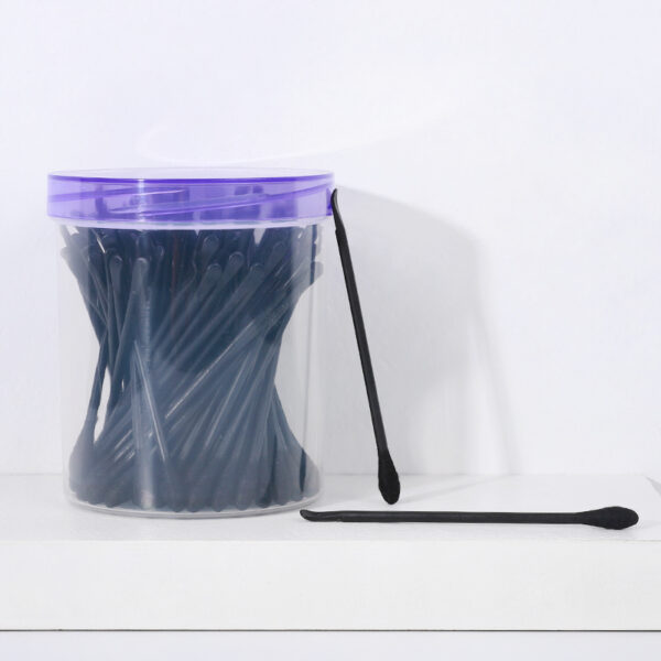 Colorful Plastic Stick Cotton Swabs with Plastic Ear Spoon 100 Count - Image 9