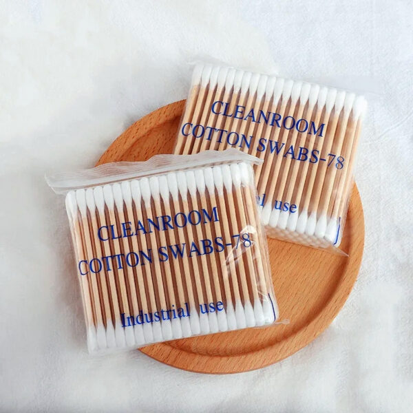 Cleanroom Industrial Use 3 inch Cotton Swabs 100 Count in Zip Bag (Double/Single Tip) - Image 5