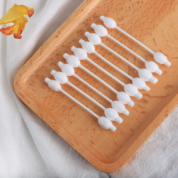 Biodegradable Safety Tip Paper Stick Cotton Swabs 55 Count in Paper Drawer Box - Image 6