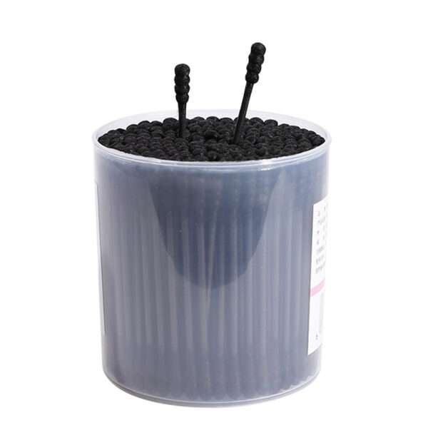 Black Paper Stick+Black Tip Cotton Swabs 200 Count in Custom Plastic Canister - Image 6