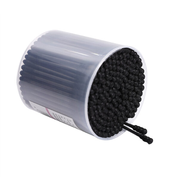Black Paper Stick+Black Tip Cotton Swabs 200 Count in Custom Plastic Canister - Image 5