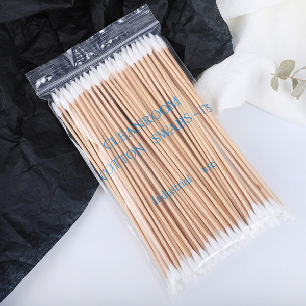 Cleanroom Industrial Use 6 inch Round+Precision Tip Cotton Tipped Applicator 100 Count in Zip Bag - Image 10
