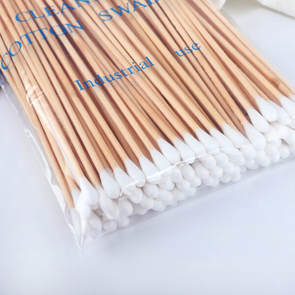 Cleanroom Industrial Use 6 inch Round+Precision Tip Cotton Tipped Applicator 100 Count in Zip Bag - Image 9