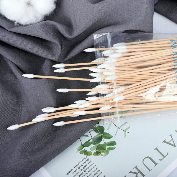 Cleanroom Industrial Use 6 inch Round+Precision Tip Cotton Tipped Applicator 100 Count in Zip Bag - Image 7