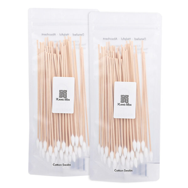 6 inch Pointed Tip Wooden Stick Cotton Tipped Applicator - Image 2