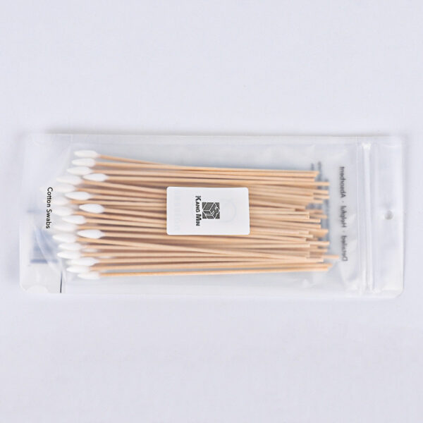 6 inch Pointed Tip Wooden Stick Cotton Tipped Applicator - Image 4