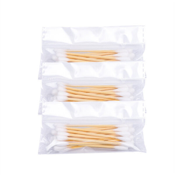 Custom Bamboo Cotton Swabs in Small Packs Attached to Cardboard(20 pcs/pack, 20 packs) - Image 4