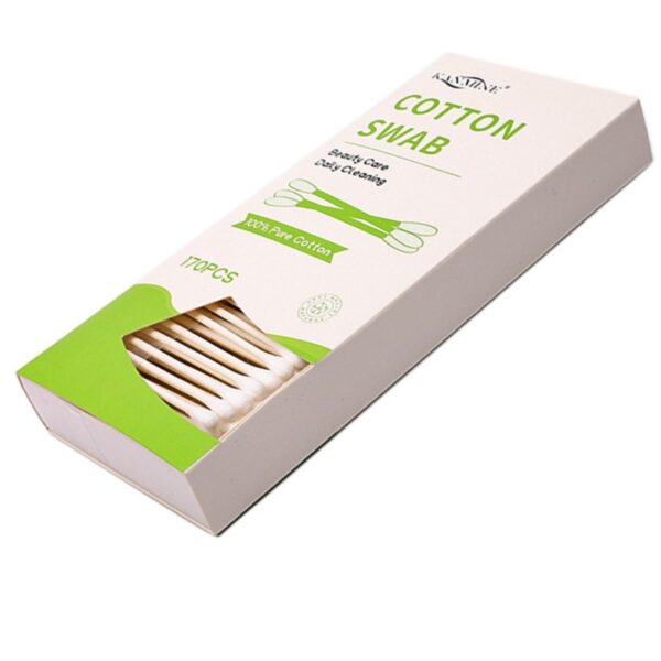 Biodegradable Paper Stick Cotton Swabs 170 Count in Paper Drawer Box - Image 4