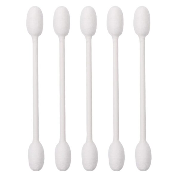 Big Cotton Tip Paper Stick Cotton Swabs 110 Count in Plastic Box - Image 2