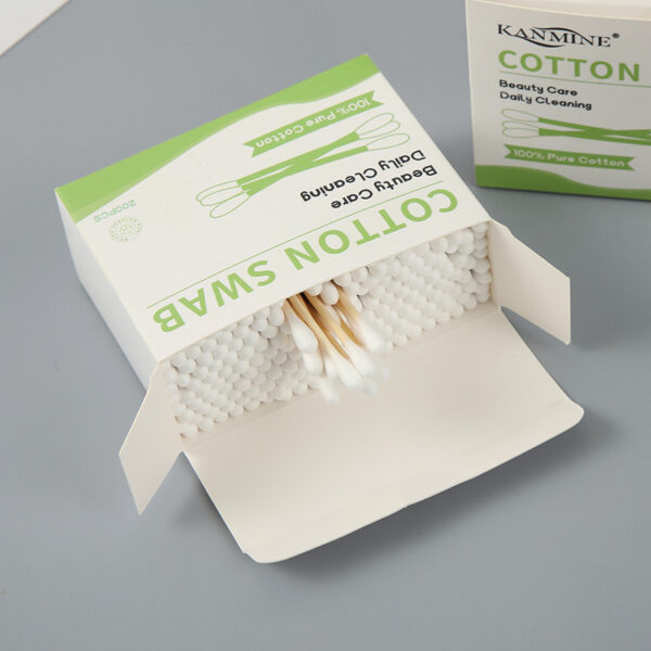 Custom Paper Box Bamboo Cotton Swabs (100/200 Count) - Image 6