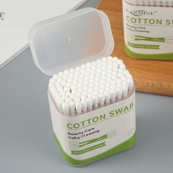 Custom Plastic Canister Bamboo Cotton Swabs (100/200 count) - Image 9