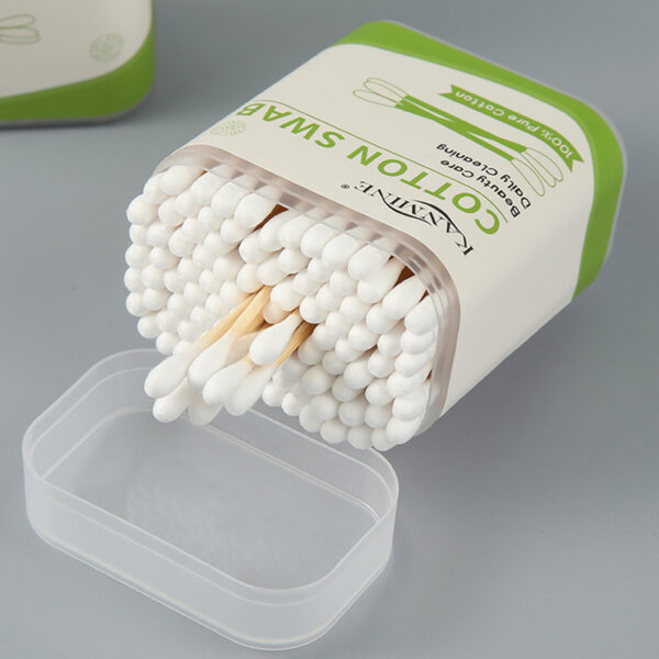 Custom Plastic Canister Bamboo Cotton Swabs (100/200 count) - Image 8