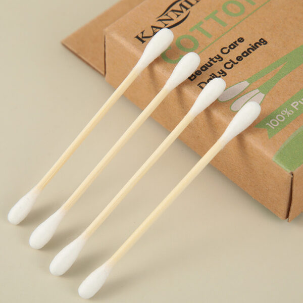 Custom Paper Box Bamboo Cotton Swabs (100 Count) - Image 6