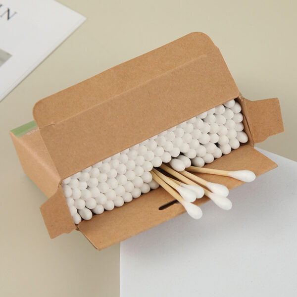 Custom Paper Box Bamboo Cotton Swabs (100 Count) - Image 3
