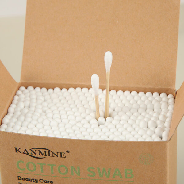 Custom Paper Box Bamboo Cotton Swabs (300 Count) - Image 4