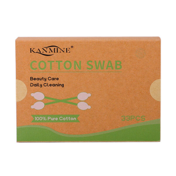 Safety Tip Bamboo Cotton Swabs 33 Count in Drawer Box - Image 7