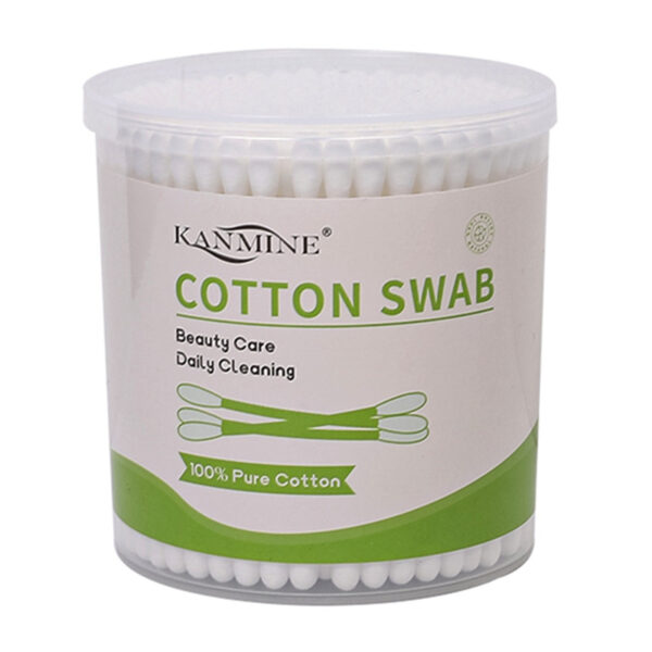 Plastic Stick Cotton Swabs 200 Count in Plastic Canister - Image 3