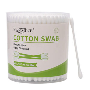 Plastic Stick Cotton Swabs 200 Count in Plastic Canister