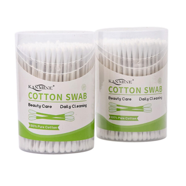 Ear Spoon Tip Paper Stick Baby Cotton Swabs 200 Count in Plastic Canister - Image 6