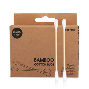 Biodegradable Bamboo Stick Cotton Swabs 200 Count