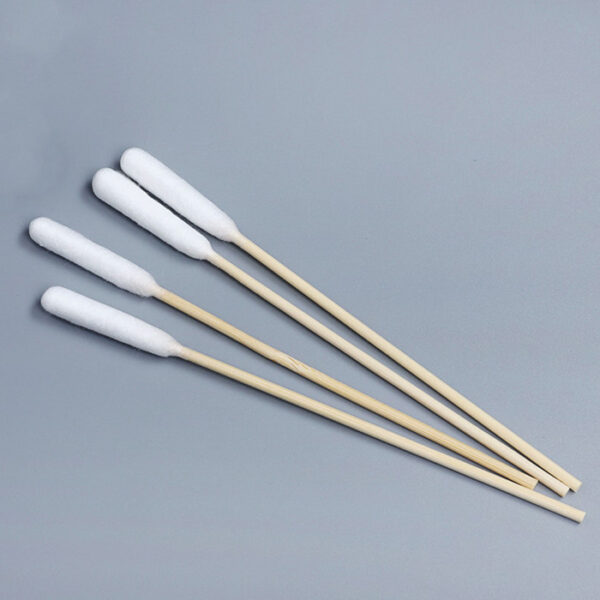 6 inch Big Cotton Tip Bamboo Stick Pet Use Cotton Swabs 50/100 Count - Image 2