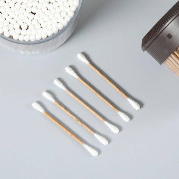Plastic Box Packaging Carbonized Bamboo Stick Cotton Swabs 200 Count - Image 6