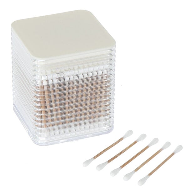 Plastic Box Packaging Carbonized Bamboo Stick Cotton Swabs 200 Count - Image 8