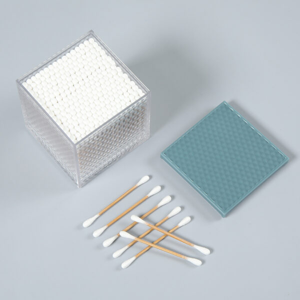 Plastic Box Packaging Carbonized Bamboo Stick Cotton Swabs 300 Count - Image 2