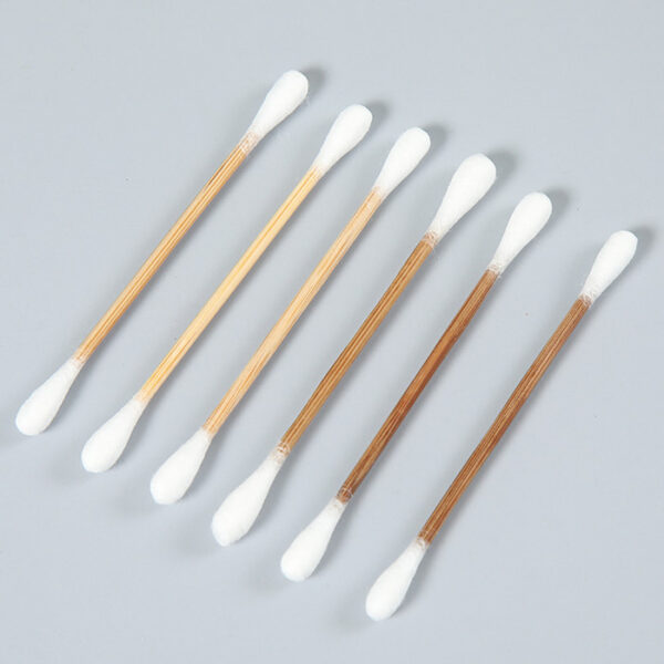 Mirror Lid Plastic Box Carbonized Bamboo Stick Cotton Swabs 100 Count - Image 11