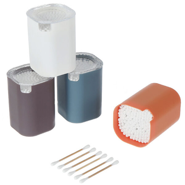 Plastic Box Packaging Carbonized Bamboo Stick Cotton Swabs 100 Count - Image 4