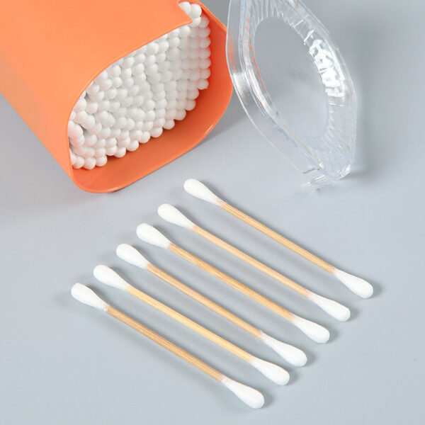 Plastic Box Packaging Carbonized Bamboo Stick Cotton Swabs 100 Count - Image 11